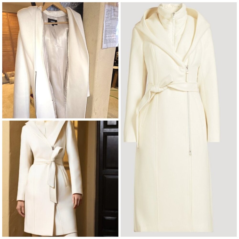 MACKAGE Cream Coat - Shia 100% Wool, 2-in-1 ( removable ) size S - NEW with Tags